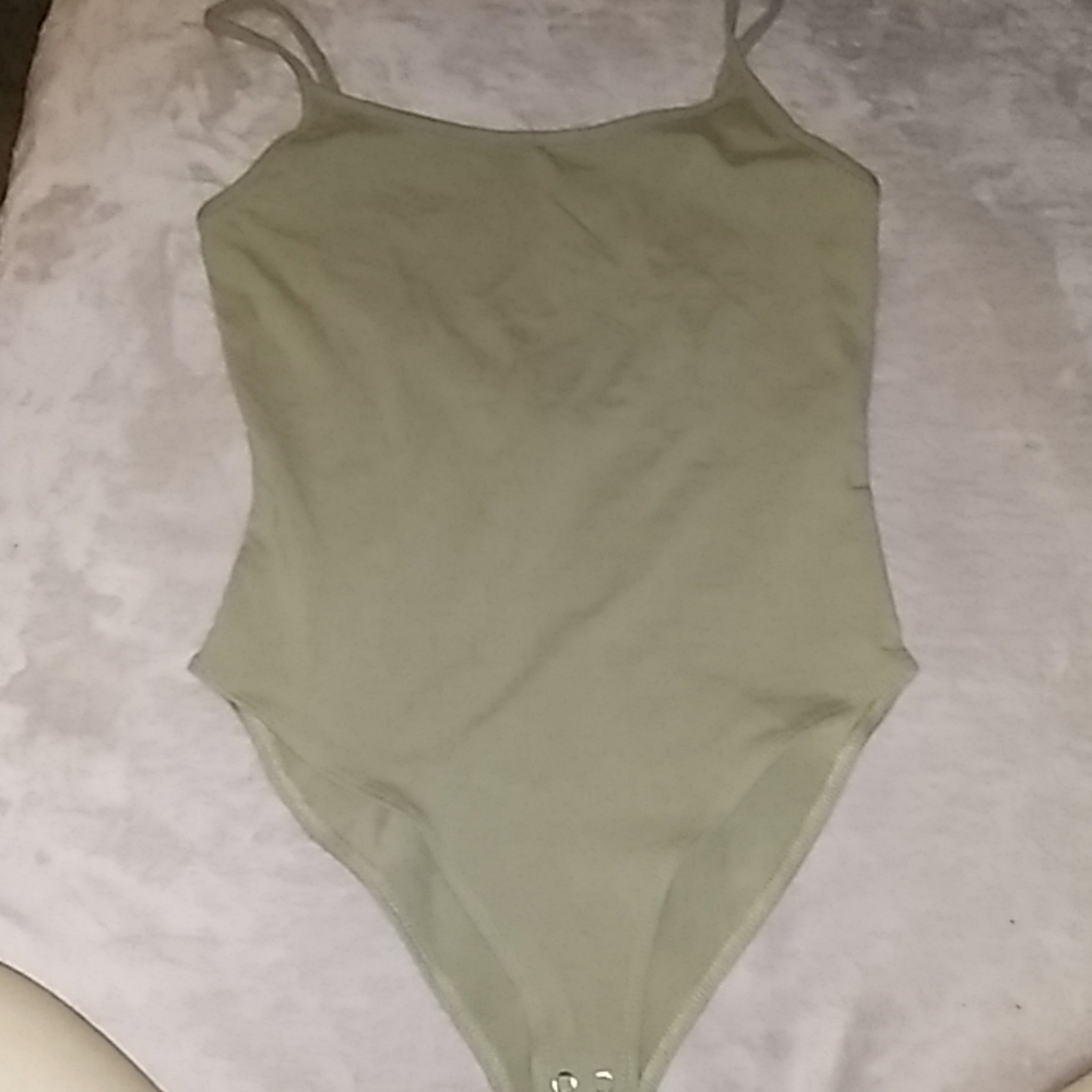 Olive green bodysuit
